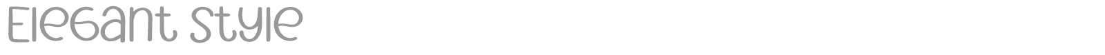 Elegant Style font preview
